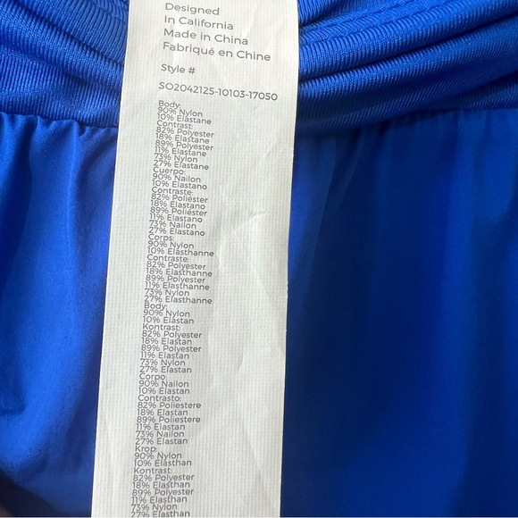 Fabletics Austyn Run Electric Blue Lined Workout Running Shorts - Picture 6 of 12